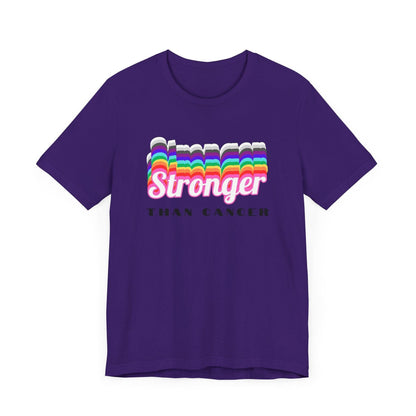 💪 Stronger Than Cancer 🎗️ Unisex Jersey Tee ✨ Show your support, wear your strength. - Whippie's