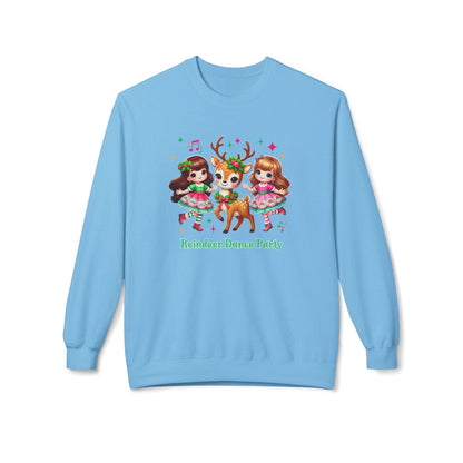 Reindeer Dance Party 🦌 Unisex Fleece Sweatshirt 🎄🎁 - Whippie's