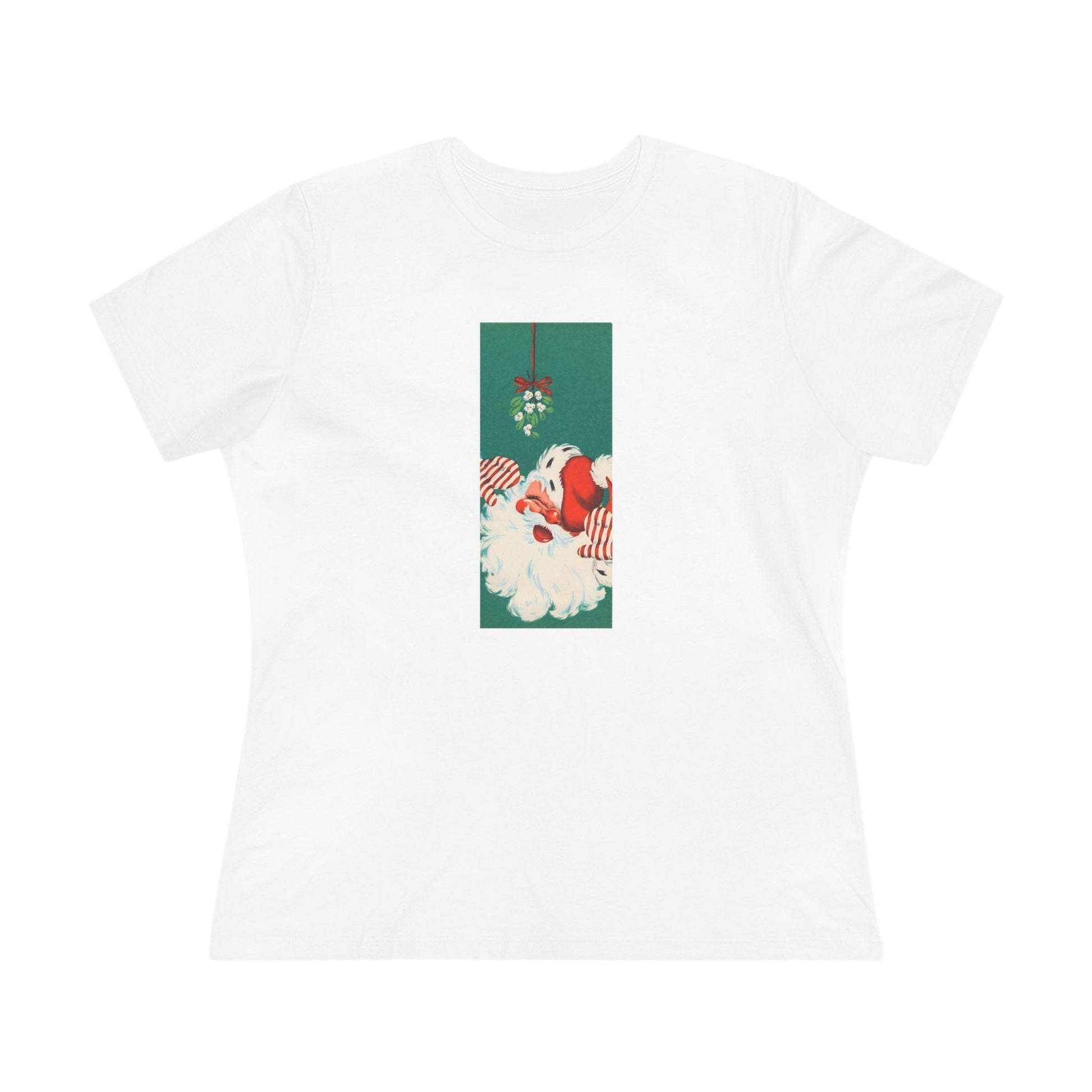 Santa Mistletoe Kisses - Women's Tee - Whippie's
