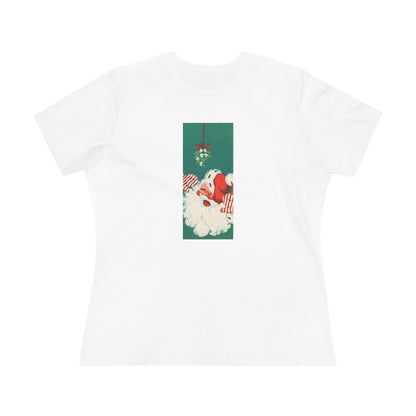 Santa Mistletoe Kisses - Women's Tee - Whippie's