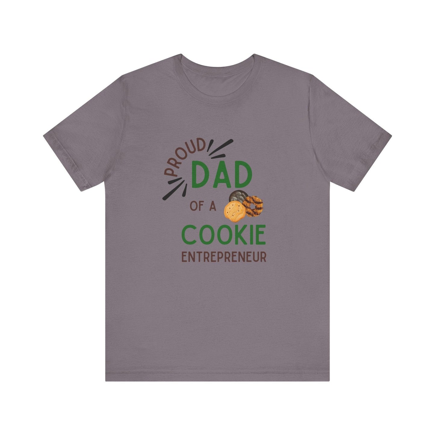 Proud Dad of a Cookie Entrepreneur - Unisex Jersey Tee Celebrate Your Little Cookie Boss! - Whippie's