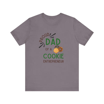 Proud Dad of a Cookie Entrepreneur - Unisex Jersey Tee Celebrate Your Little Cookie Boss! - Whippie's