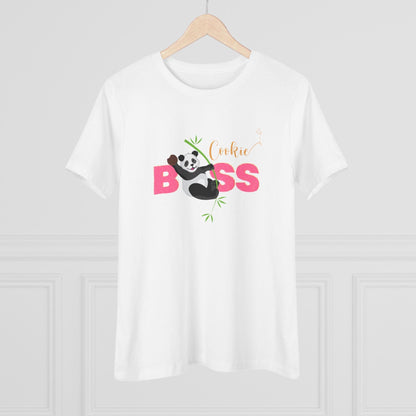 Cookie Boss Women's Tee - Panda-monium at the Cookie Booth! 🍪👑🐼 - Whippie's