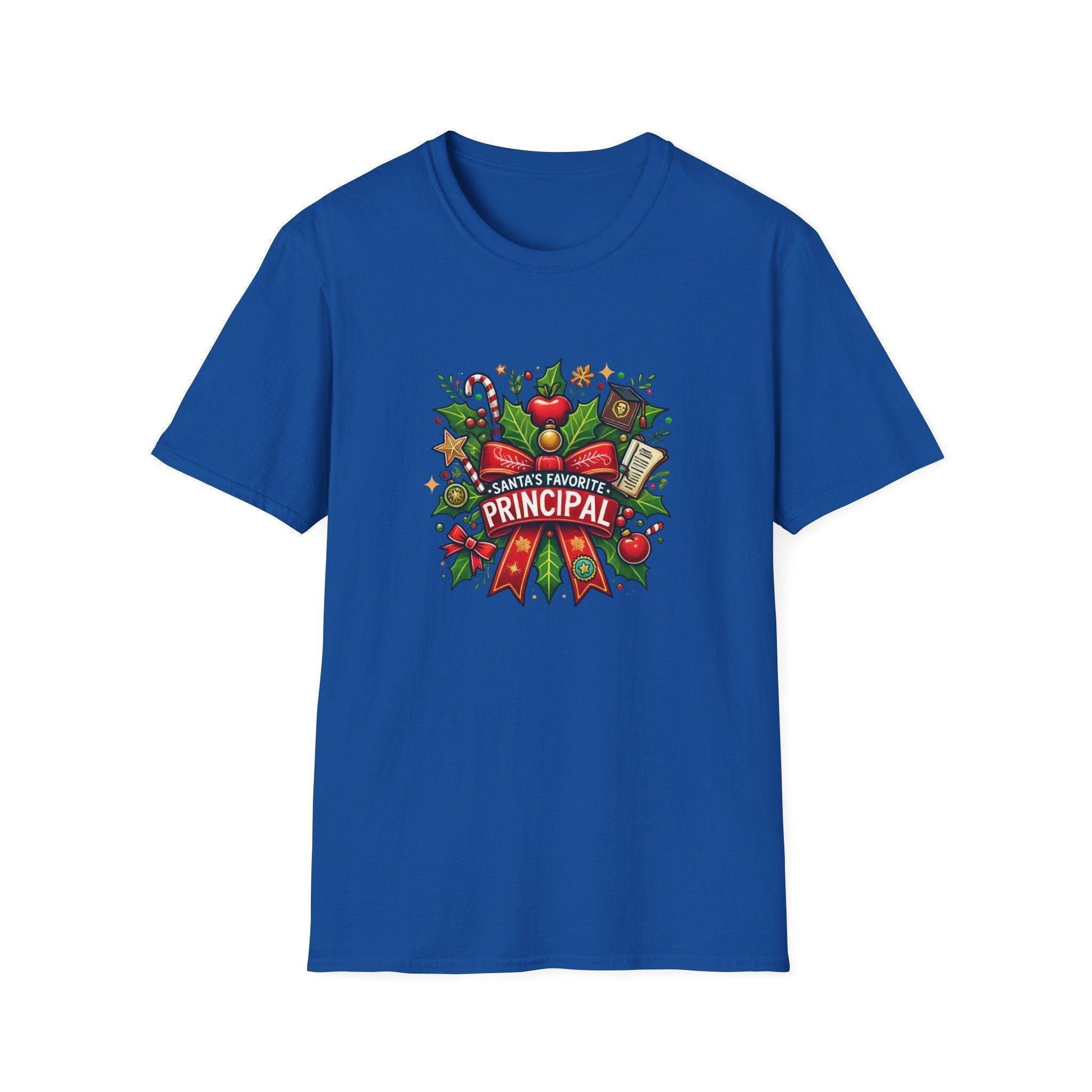 Santa's Favorite School Principal Unisex Tee 🍎🎅 - Whippie's