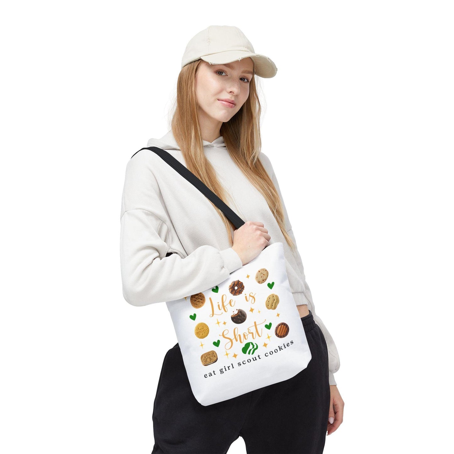 Life is Short, Eat Girl Scout Cookies Tote Bag 🍪❤️ - Whippie's