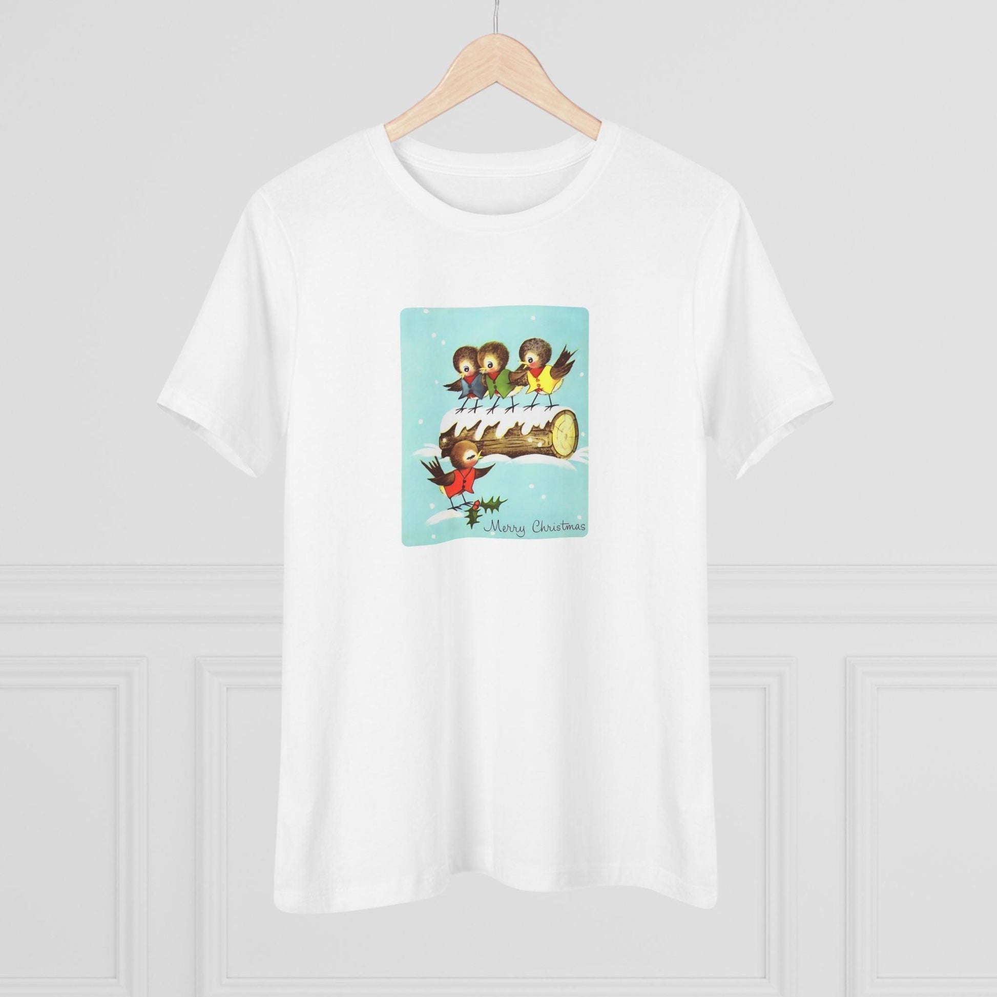 Merry Christmas Song Birds - Women's Tee - Whippie's