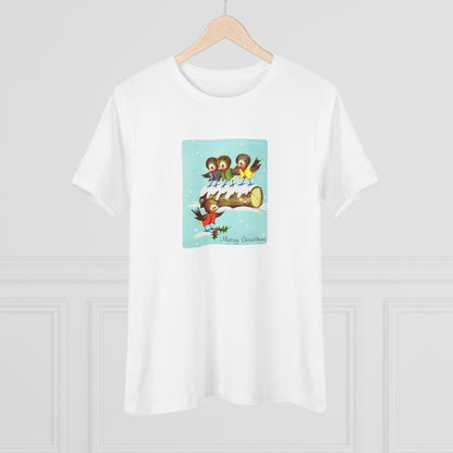 Merry Christmas Song Birds - Women's Tee - Whippie's