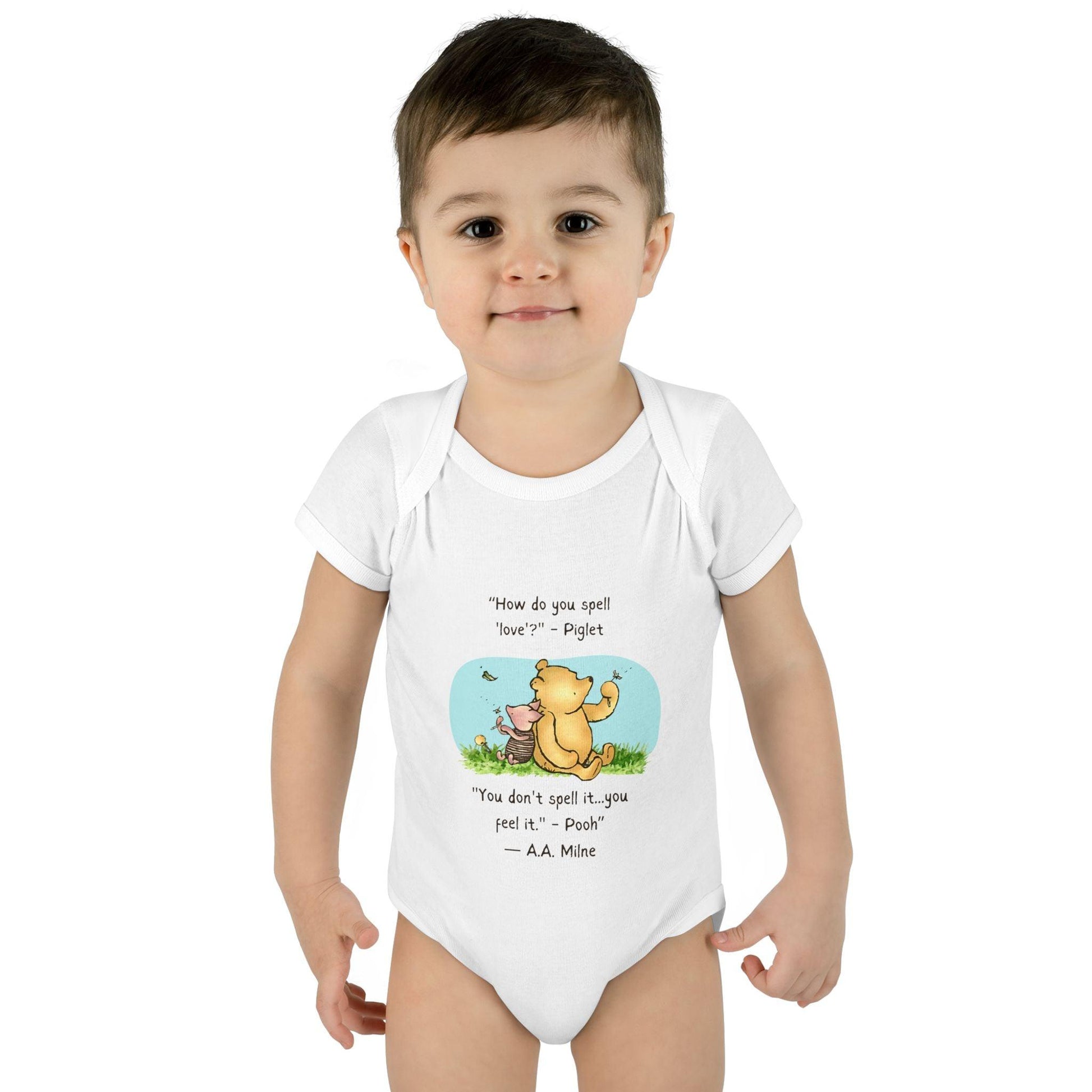 How Do You Spell Love? Baby Onesie - Feel the Love! 🍯❤️ - Whippie's