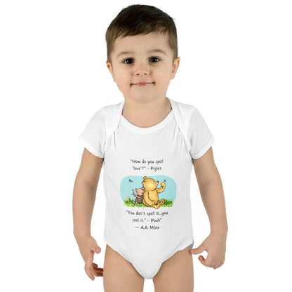 How Do You Spell Love? Baby Onesie - Feel the Love! 🍯❤️ - Whippie's