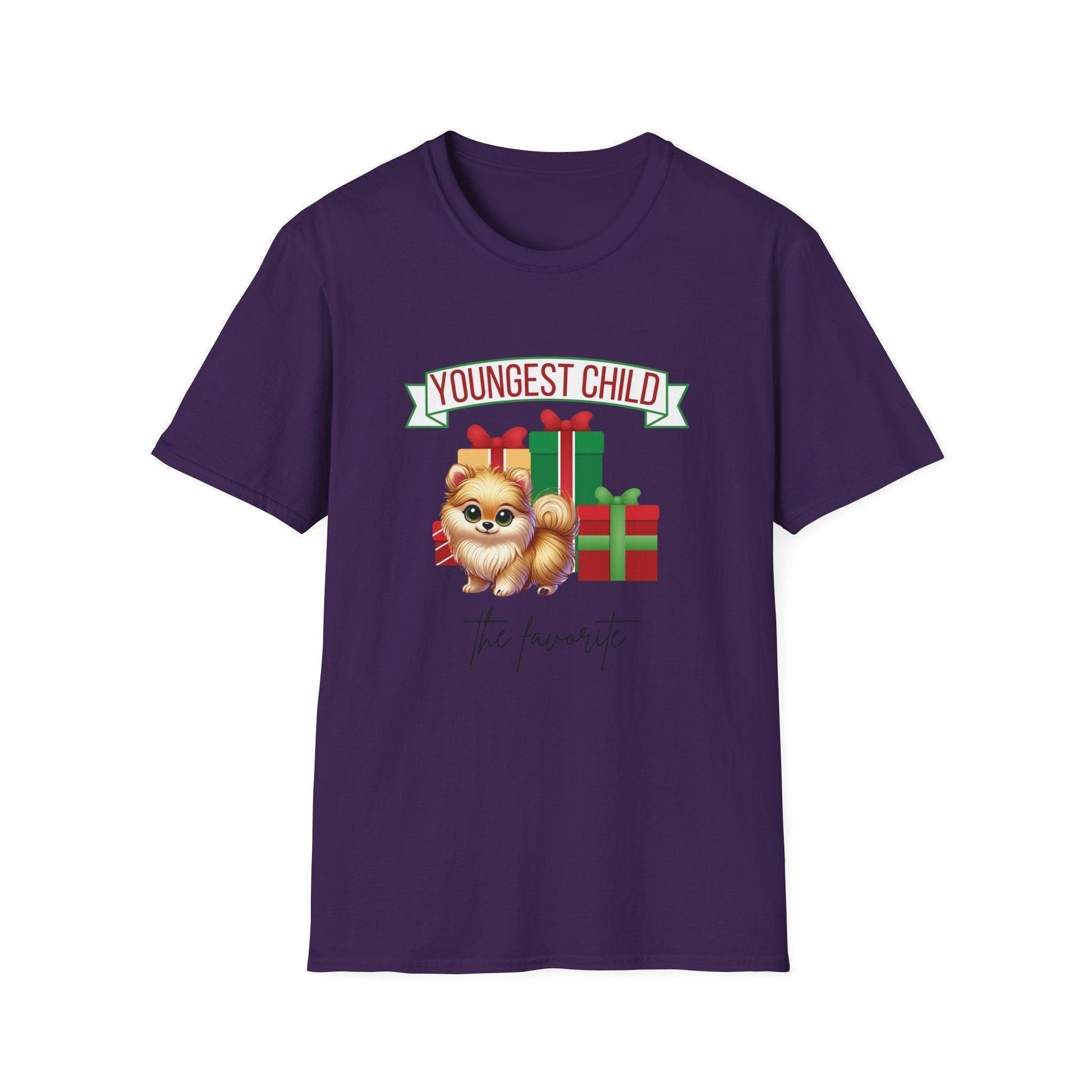 Youngest Child, The Favorite 🎁🐶 Pomeranian - Unisex Tee! 🎁👑 - Whippie's
