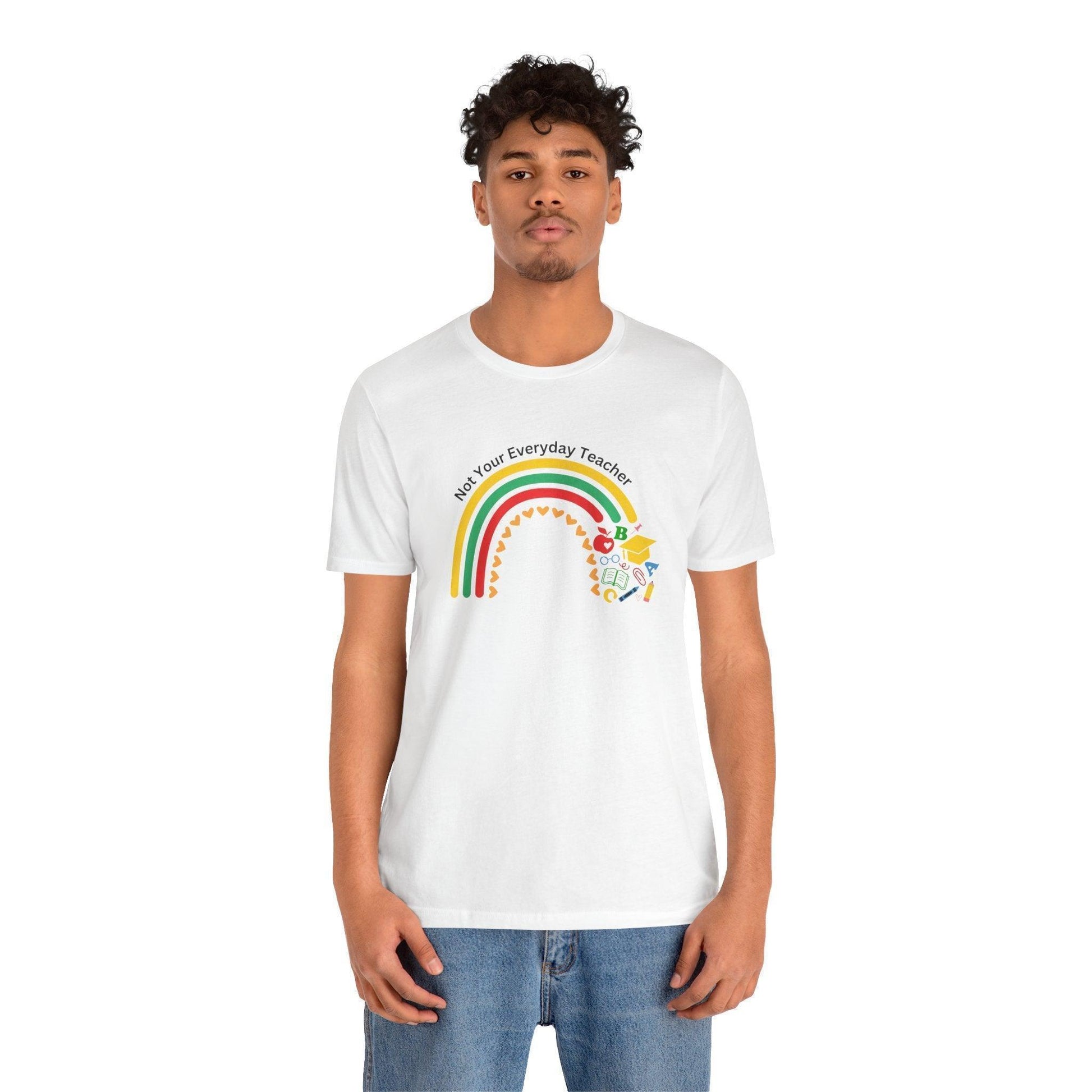 🌈 Not Your Everyday Teacher ❤️ Unisex Jersey Tee ✨ - Whippie's
