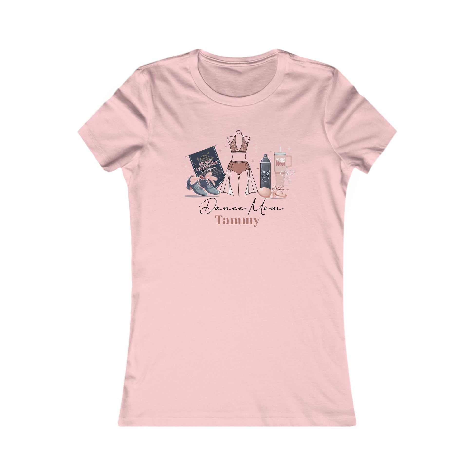 Dance Mom Life Essentials Fitted Women's Tee - Personalizable - Whippie's