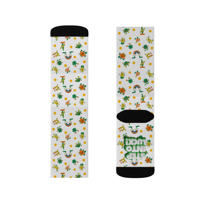 Lucky Charm St. Patrick's Day Socks - Step into Luck! 🍀🌈💰 - Whippie's