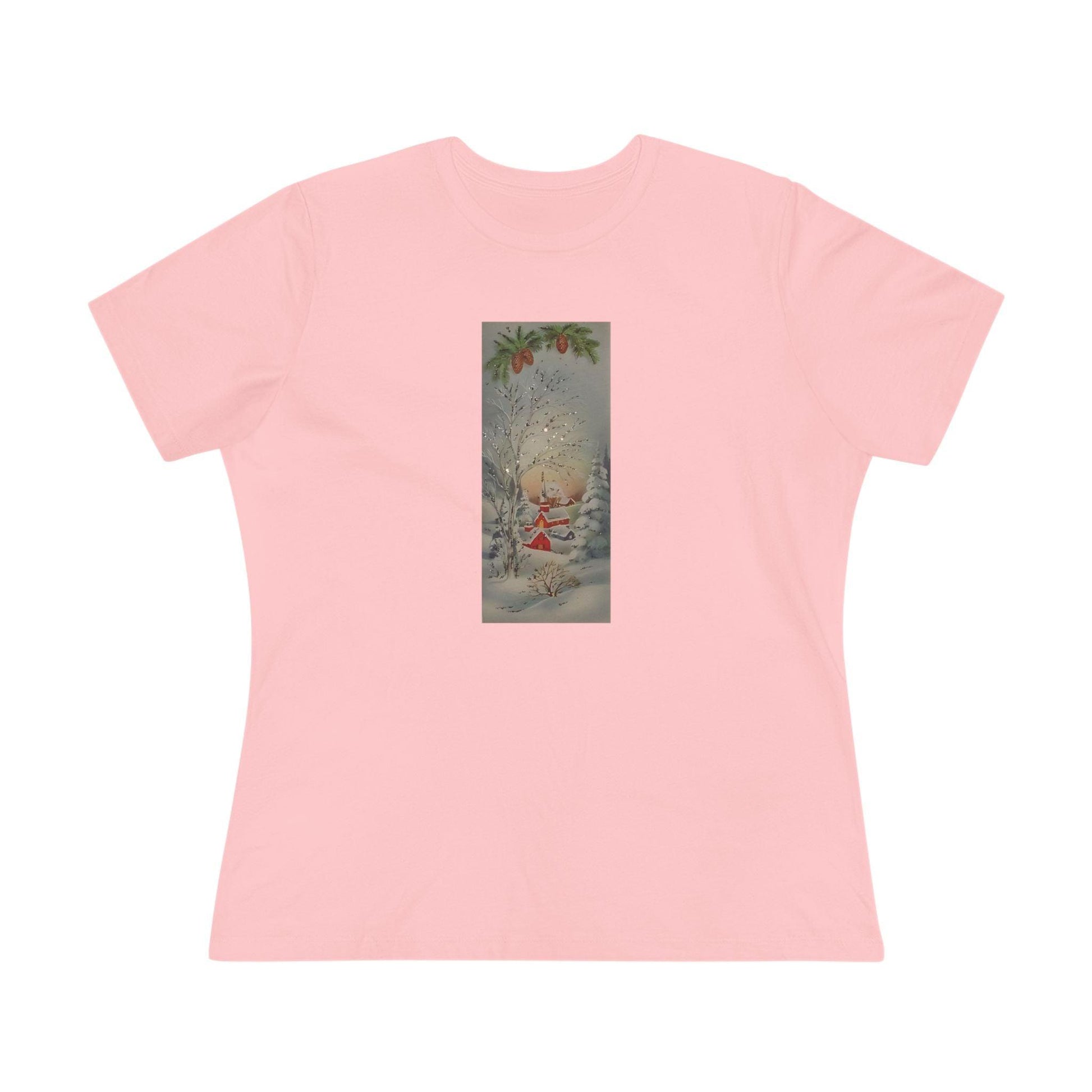 Glittery Winter Village Tee - Sparkle This Season! ✨🎄 Women's Softstyle Tee - Whippie's