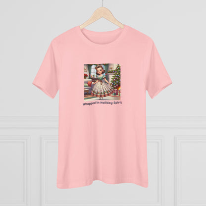 Wrapped in Holiday Spirit - Women's Softstyle Tee - Whippie's