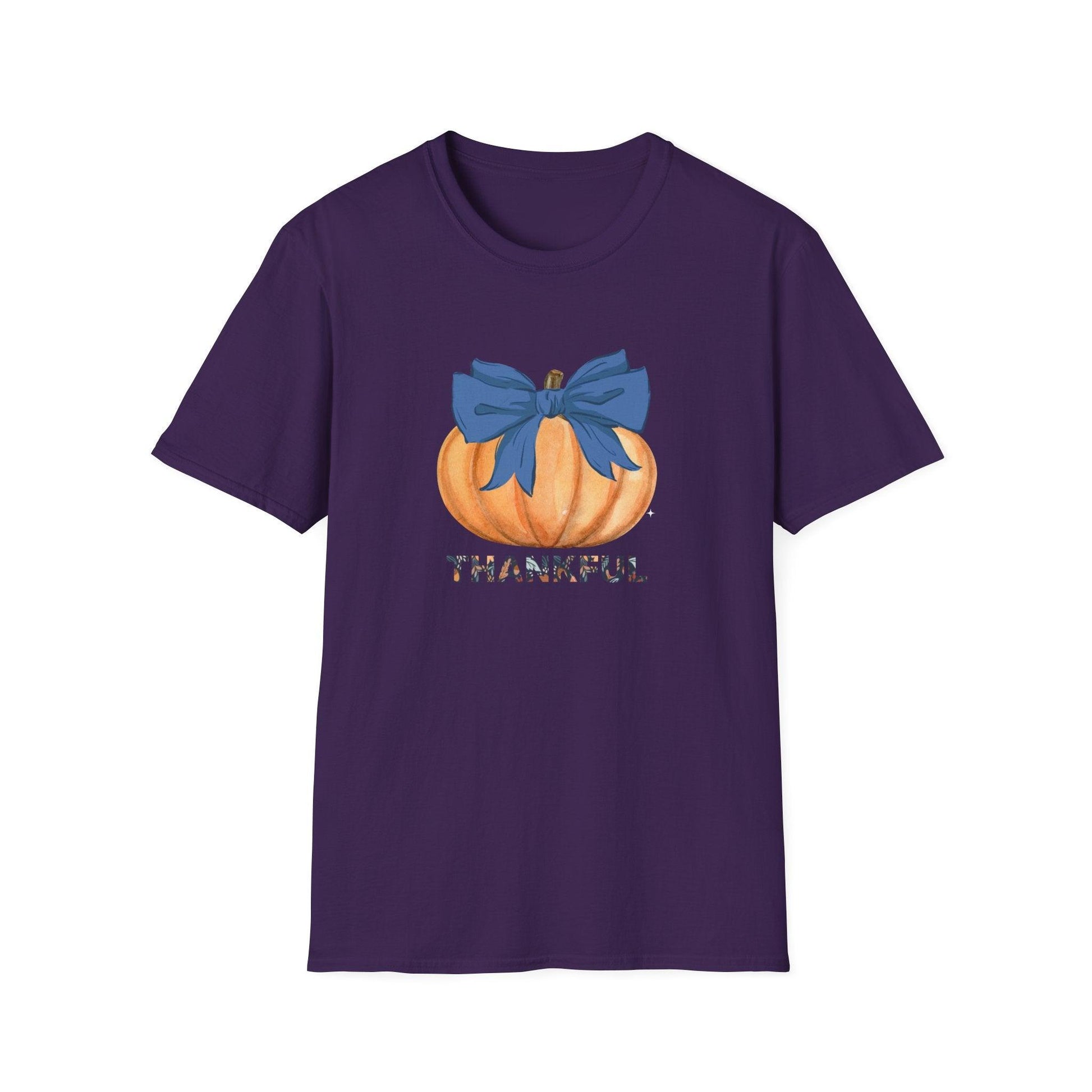 Thankful Pumpkin Tee - A Heart Full of Gratitude! 🧡💙 Unisex Tee - Whippie's