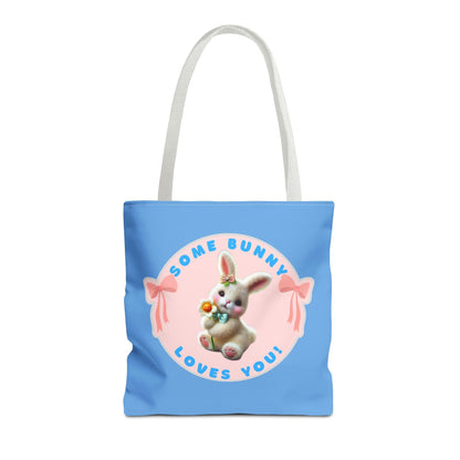Some Bunny Loves You Easter Tote Bag - Hop into Easter with Adorable Style! 🐰💖 - Whippie's