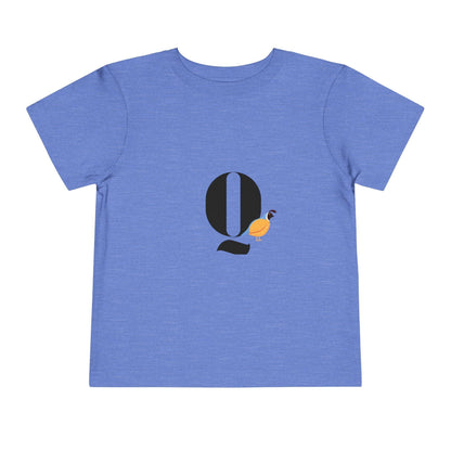 Alphabet Adventures: Letter Q - Quail Toddler T-shirt - Whippie's