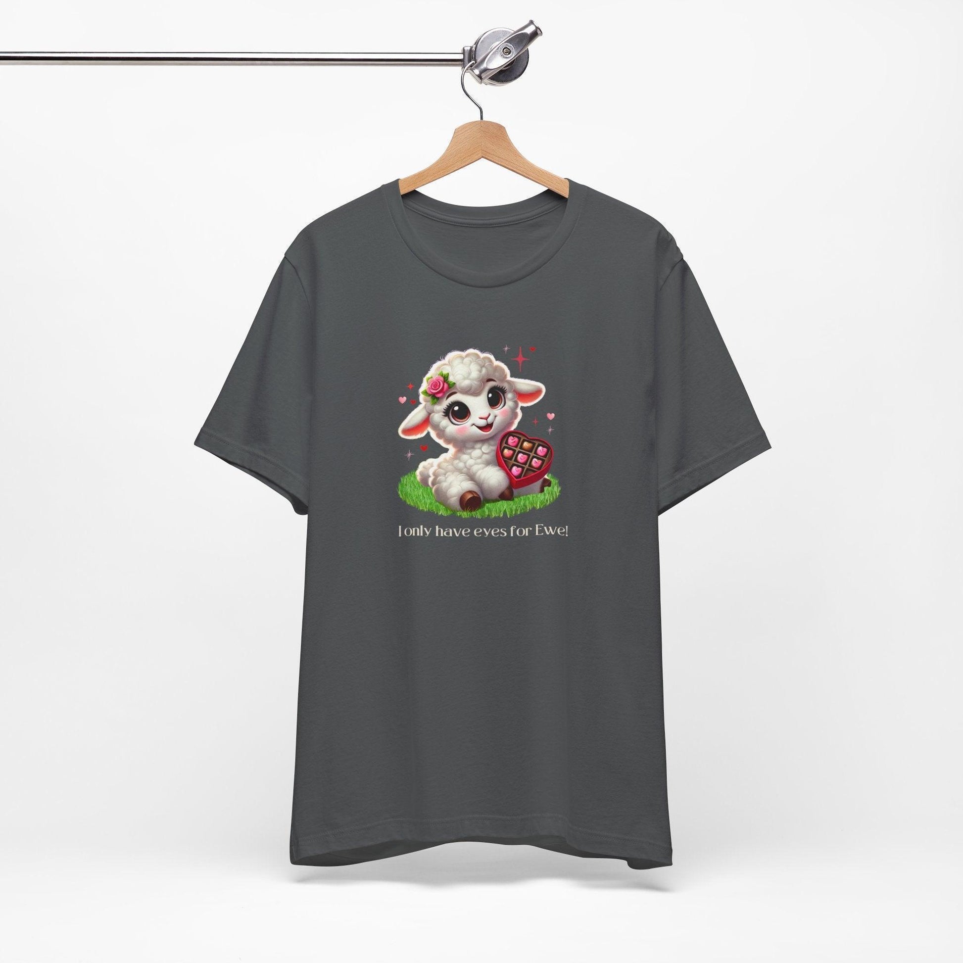 💖 I Only Have Eyes for Ewe! 🐑 Unisex Jersey Tee ✨ Spread the love this Valentine's Day! - Whippie's