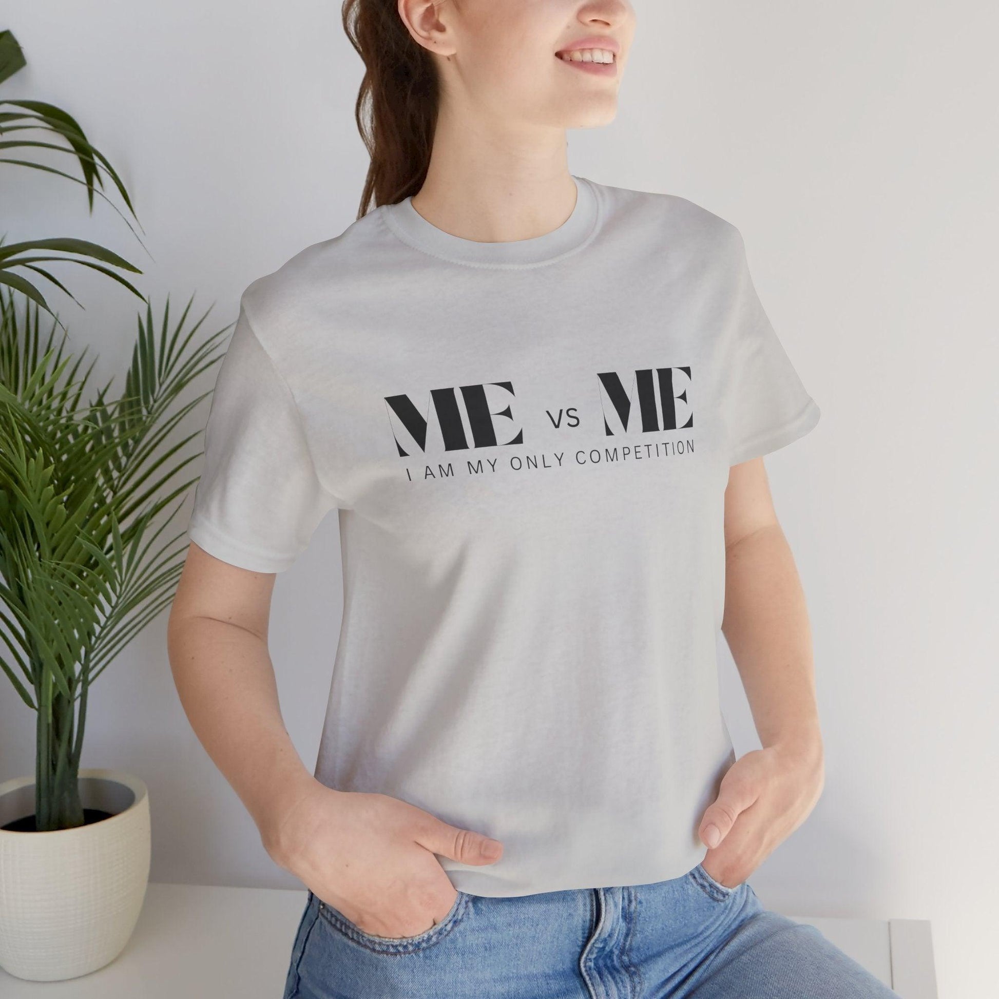 🔥 ME vs ME, I am my Only Competition 💪 Unisex Jersey Tee ✨ Challenge yourself, conquer your goals! - Whippie's