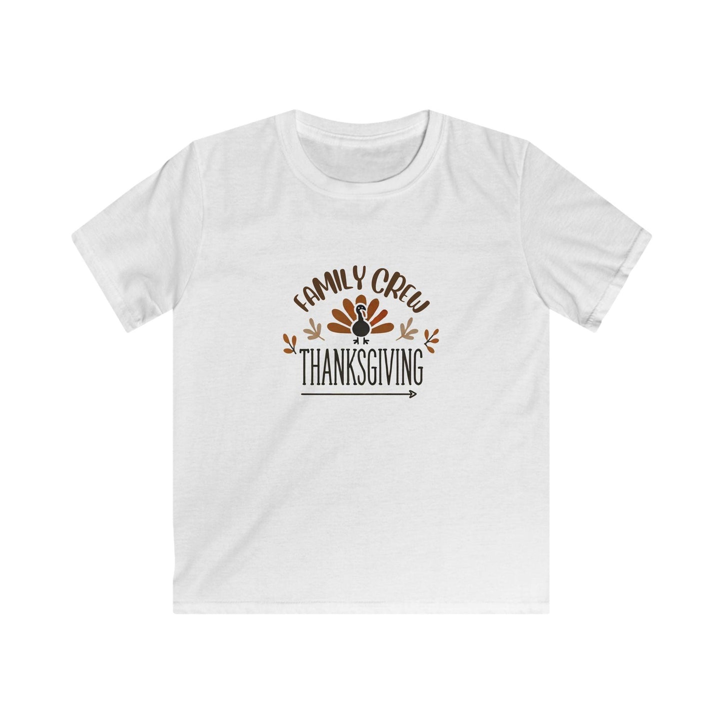 Thanksgiving Family Crew - Kids Softstyle Tee - Whippie's