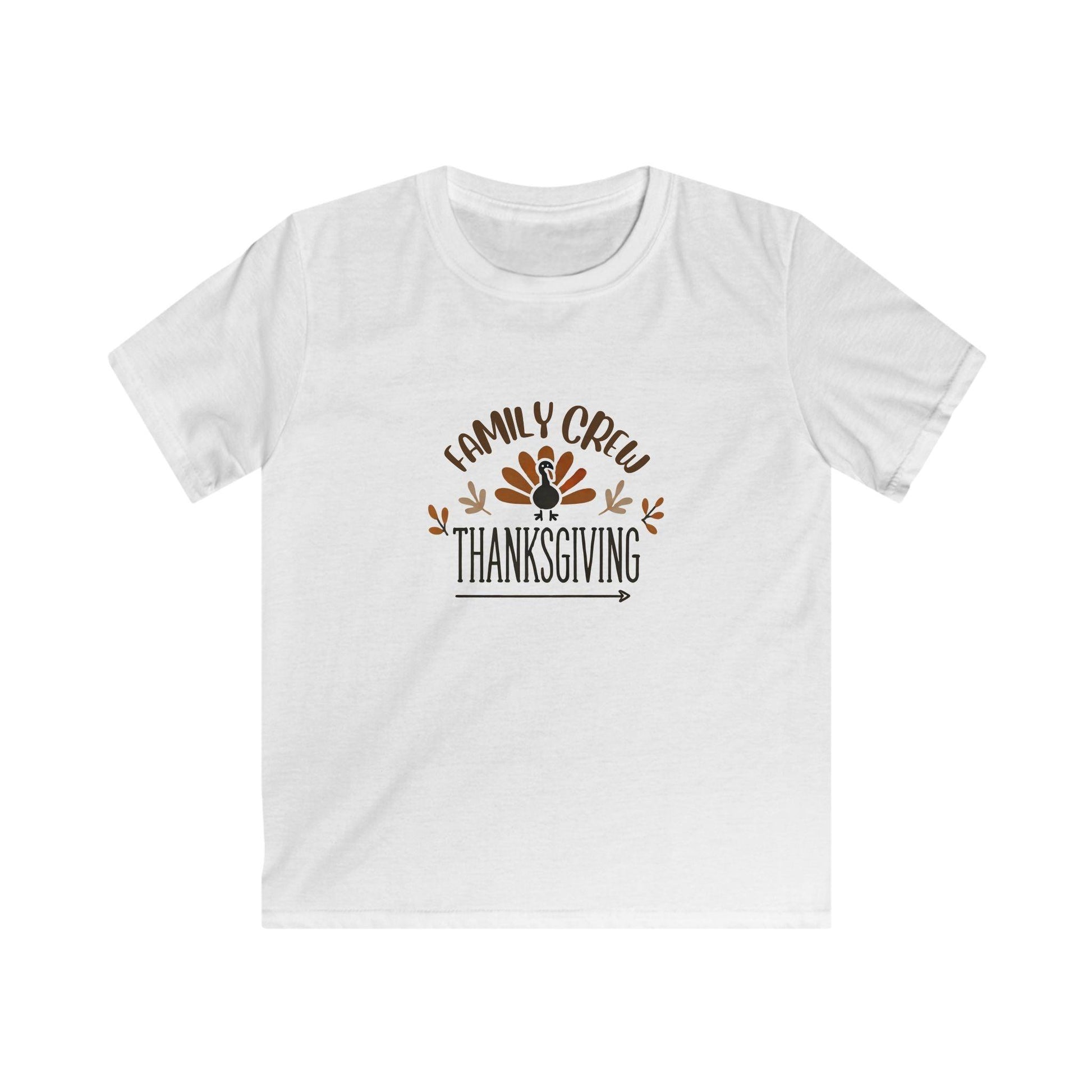 Thanksgiving Family Crew - Kids Softstyle Tee - Whippie's