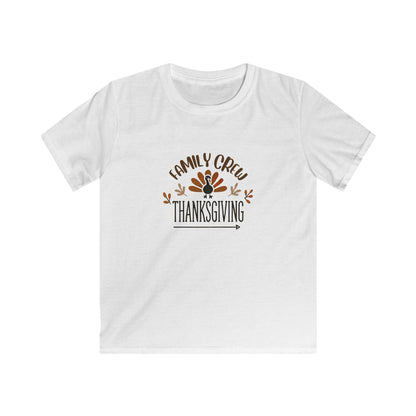 Thanksgiving Family Crew - Kids Softstyle Tee - Whippie's