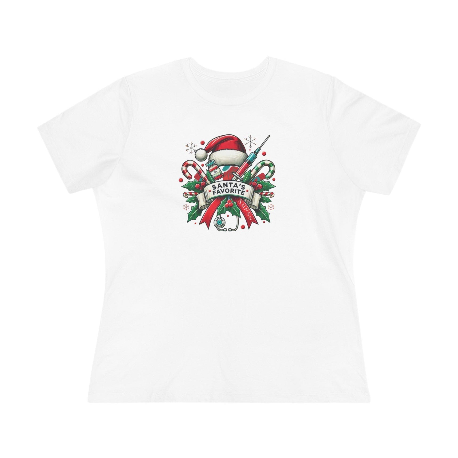 Santa's Favorite Nurse - Women's Softstyle Tee - Whippie's