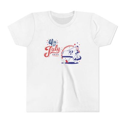 State Flag Pride - 4th of July Youth Tee - Personalizable - Whippie's