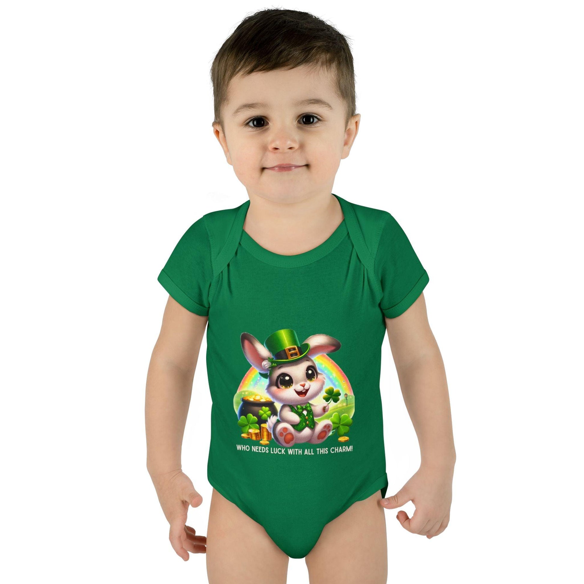Who Needs Luck with All This Charm? Onesie - Spread Luck and Laughter! 🍀🍀 - Whippie's