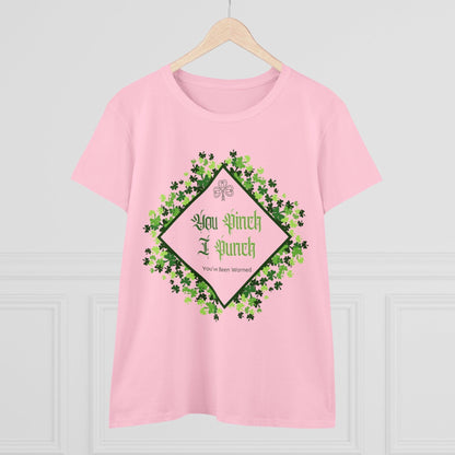 🍀 You Pinch I Punch 🍀 Women's Tee ☘️ A touch of Irish luck! - Whippie's