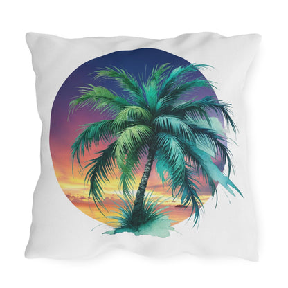 🌅 Tropical Sunset Paradise 🌴 Outdoor Pillow ✨ Bring the tropical vibes home! - Whippie's