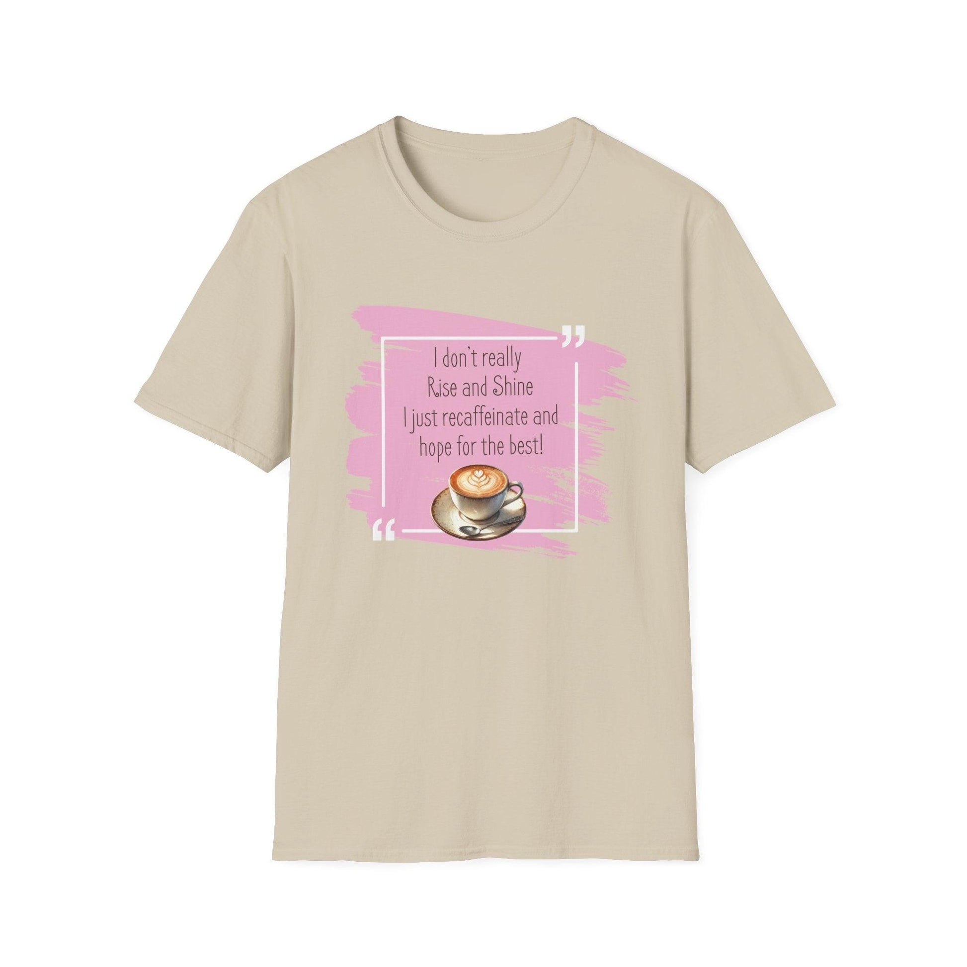 Recaffeinate & Hope Unisex Tee - But First, Coffee! ☕️💖 - Whippie's