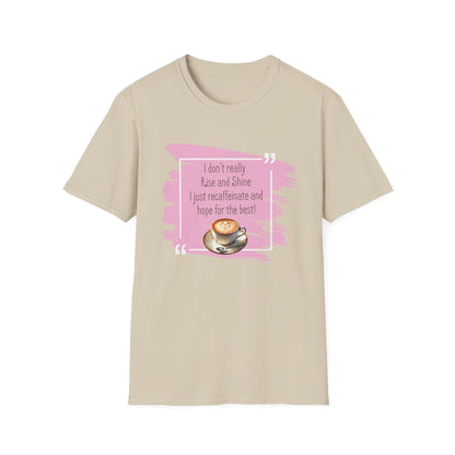 Recaffeinate & Hope Unisex Tee - But First, Coffee! ☕️💖 - Whippie's