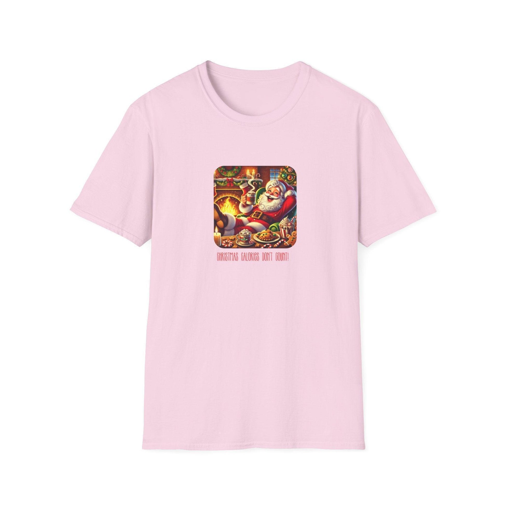 Santa: Christmas Calories Don't Count - Unisex Softstyle T-Shirt - Whippie's