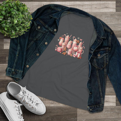 💖☕ Pretty in Pink Holiday Coffee ❄️🎀 - Women's Softstyle Tee - Whippie's