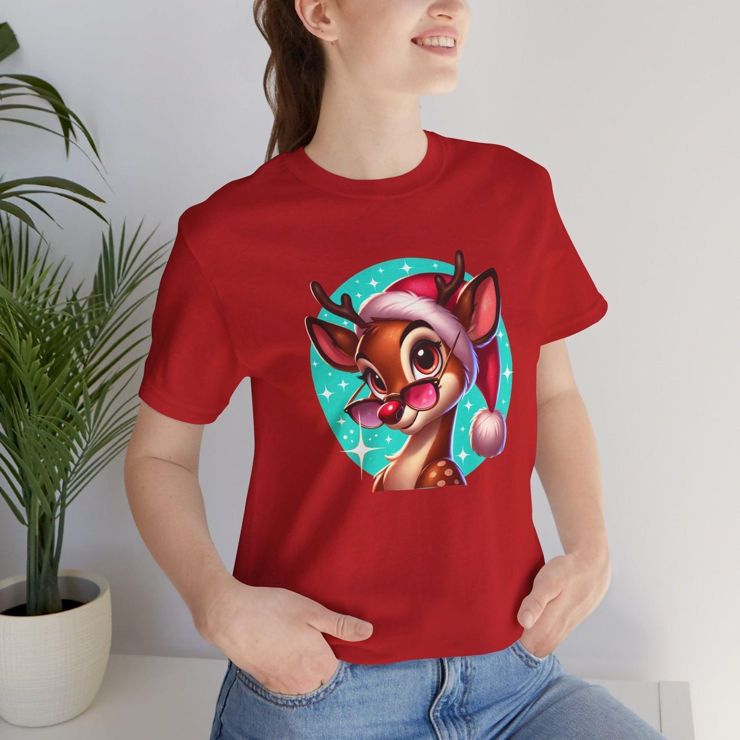 😎 Reindeer Cool 😎 Unisex Jersey Tee ✨ Stay cool this Christmas! - Whippie's