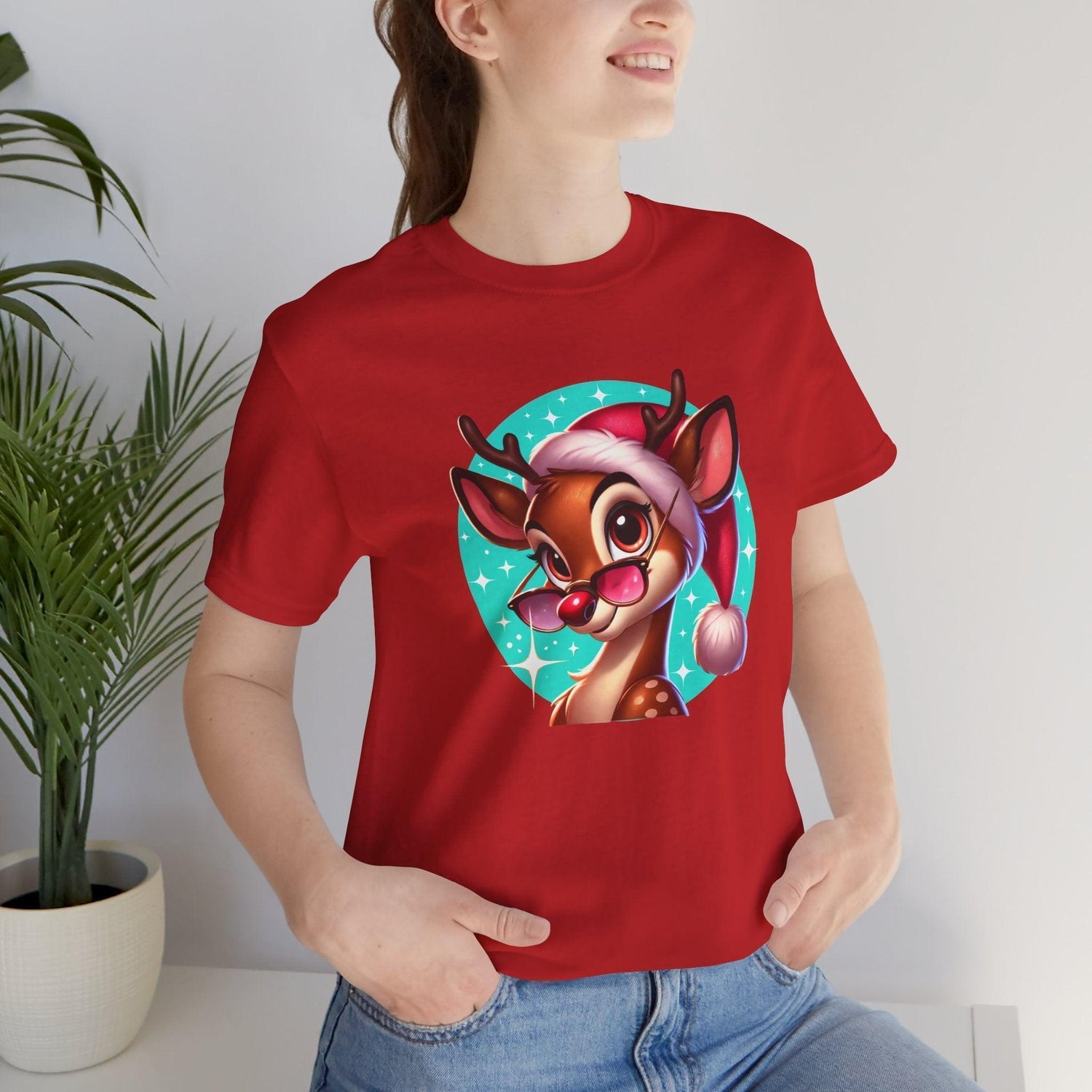 😎 Reindeer Cool 😎 Unisex Jersey Tee ✨ Stay cool this Christmas! - Whippie's