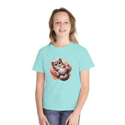 😻 Kitten Cuddle Time 💖 Youth Midweight Tee ✨ Purr-fectly adorable! - Whippie's