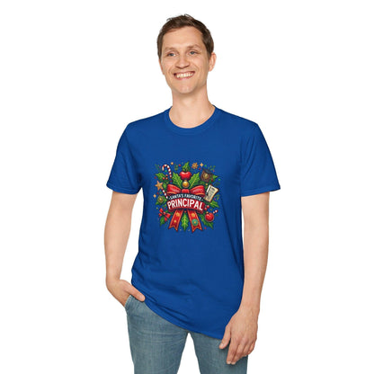 Santa's Favorite School Principal Unisex Tee 🍎🎅 - Whippie's