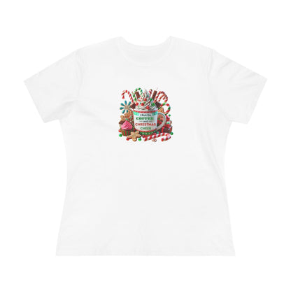☕🎄 I Run on Coffee & Christmas Cheer 🎁🌟 - Women's Softstyle Tee - Whippie's