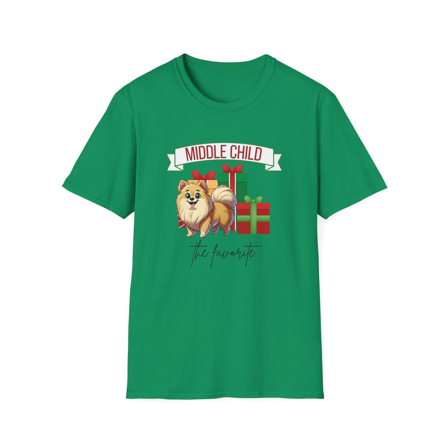 Middle Child, The Favorite 🎁🐶 Pomeranian - Unisex Tee! 🎁👑 - Whippie's