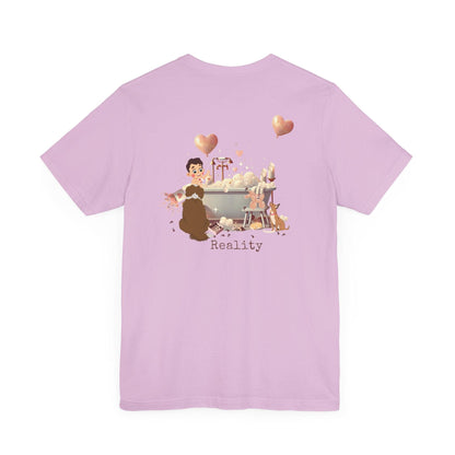 💖 My Valentine's Plan vs. Reality 🛁 Unisex Jersey Tee ✨ Expectation vs. Reality, the Valentine's Day edition! - Whippie's