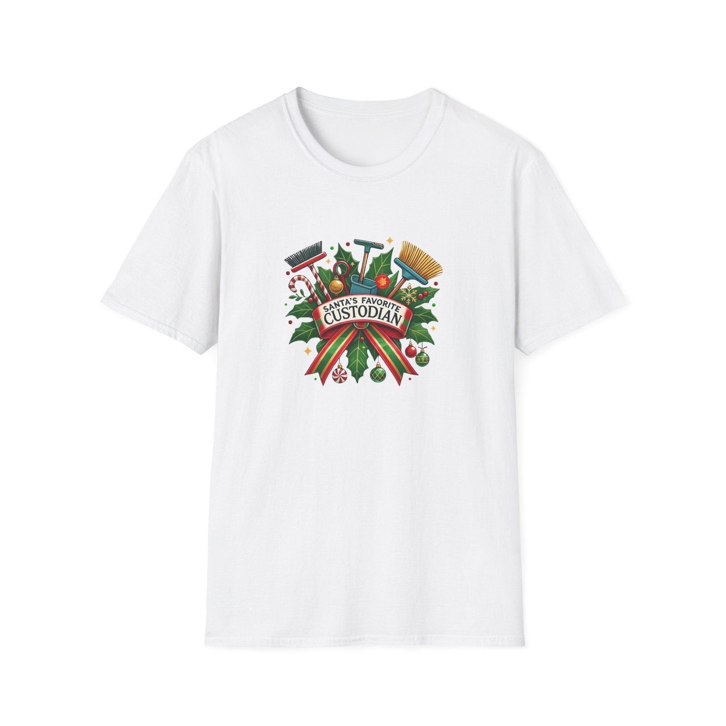 Santa's Favorite Custodian Unisex Tee 🧹🎅 - Whippie's