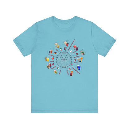 Drinking Around the World Check-Off Unisex Tee - Whippie's
