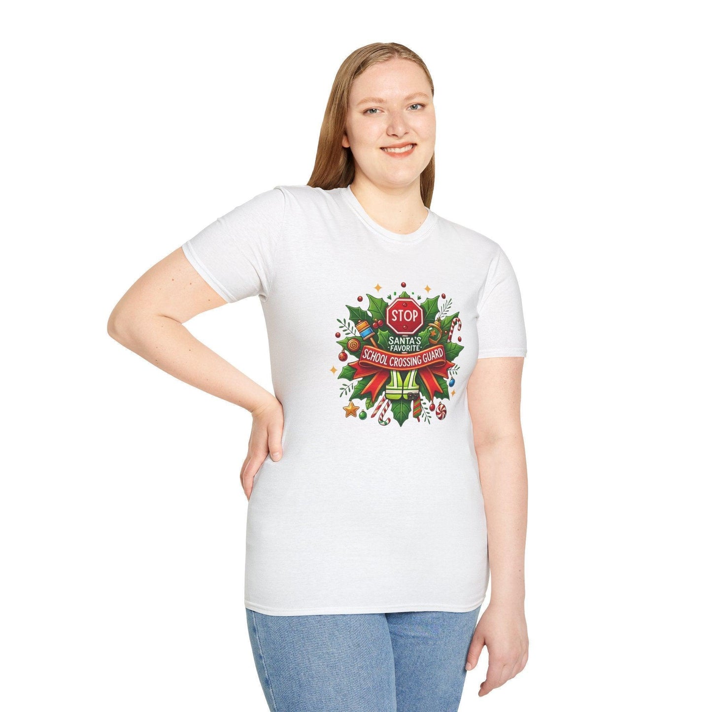 Santa's Favorite Crossing Guard Unisex Tee 🛑🎅 - Whippie's