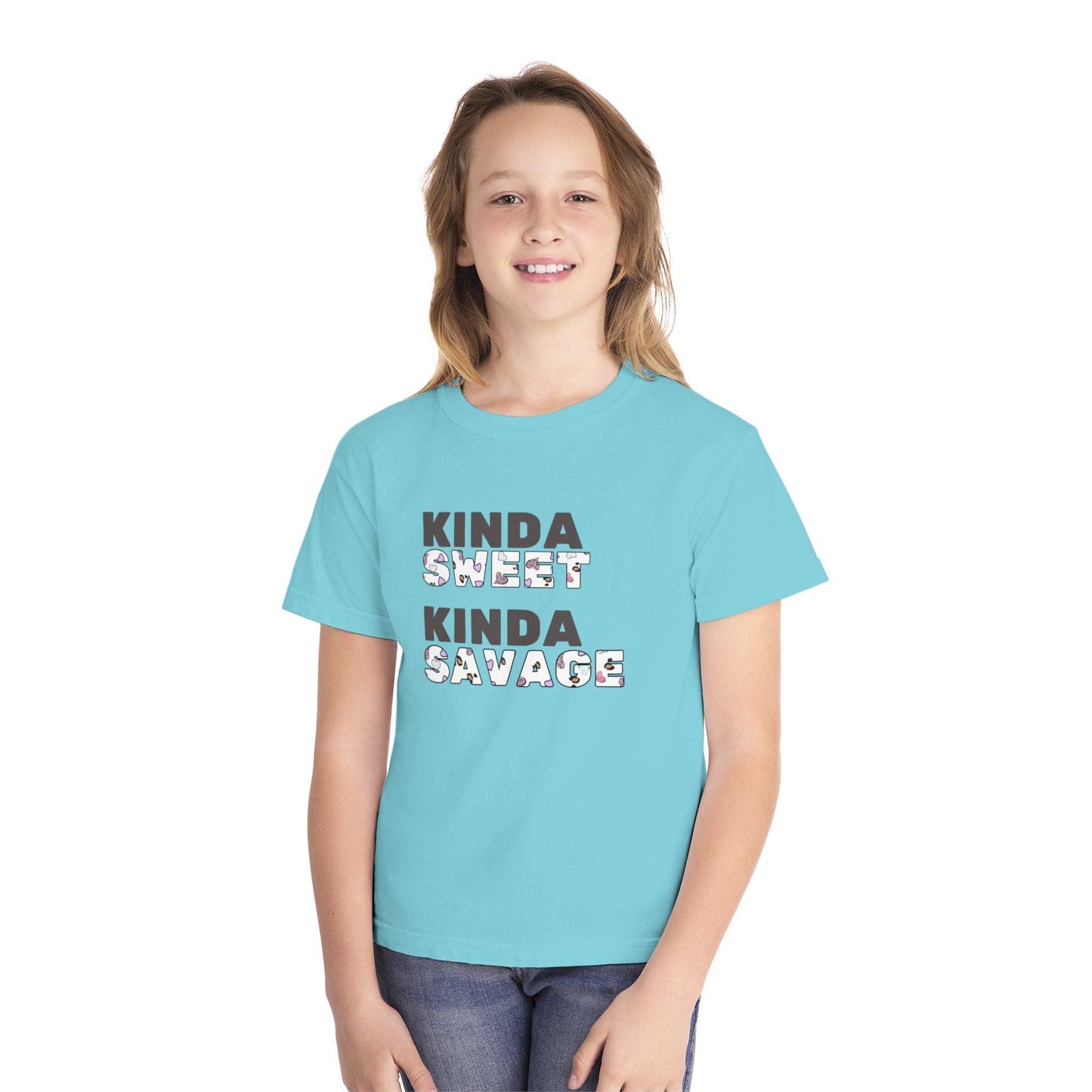 ✨ Kinda SWEET Kinda SAVAGE 😎 Youth Midweight Tee 💖 - Whippie's