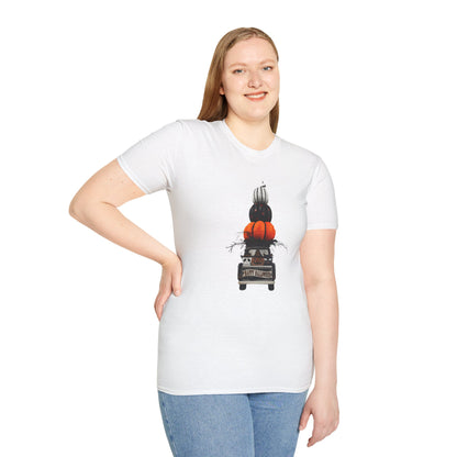 Halloween Truck | Festive Pumpkin Pickup Unisex Tee