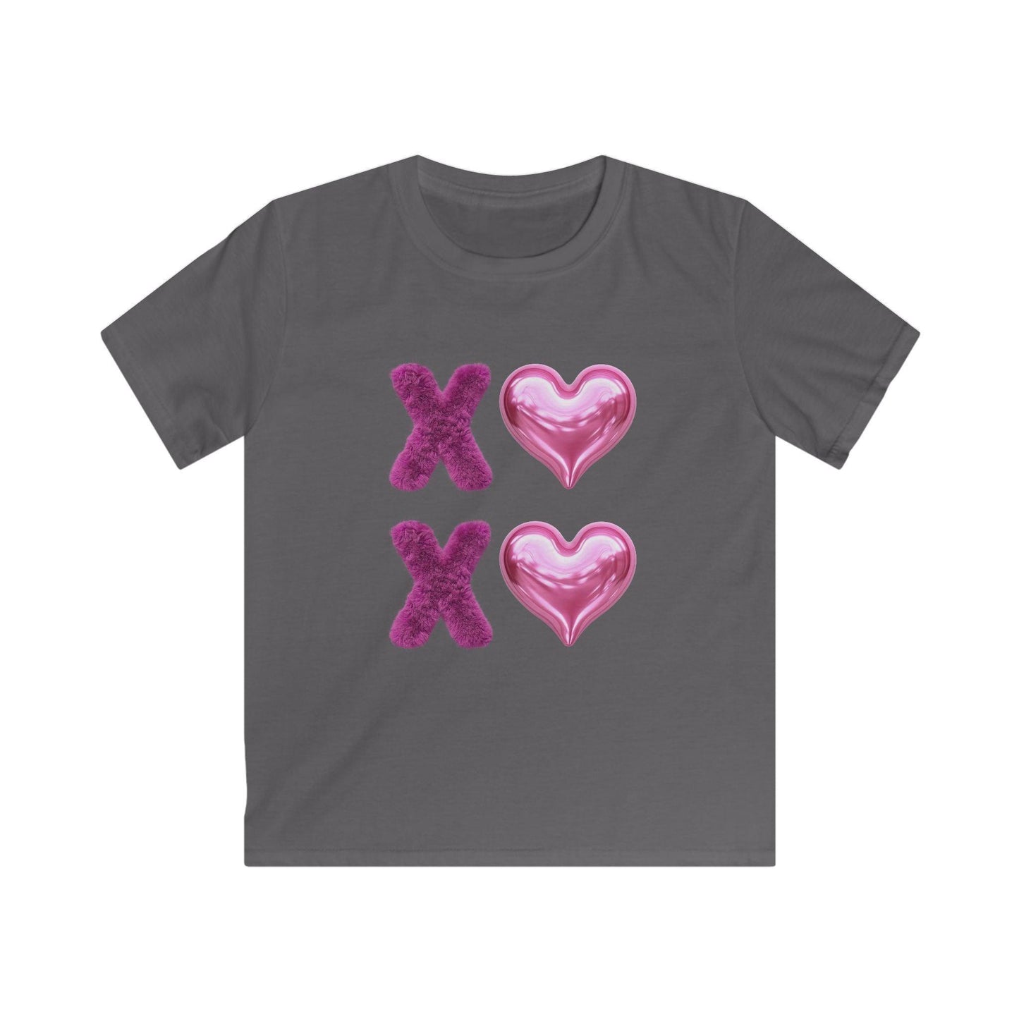 💖 XOXO Hugs & Kisses! 💜 Kids Softstyle Tee ✨ Spread the love with hugs and kisses! - Whippie's