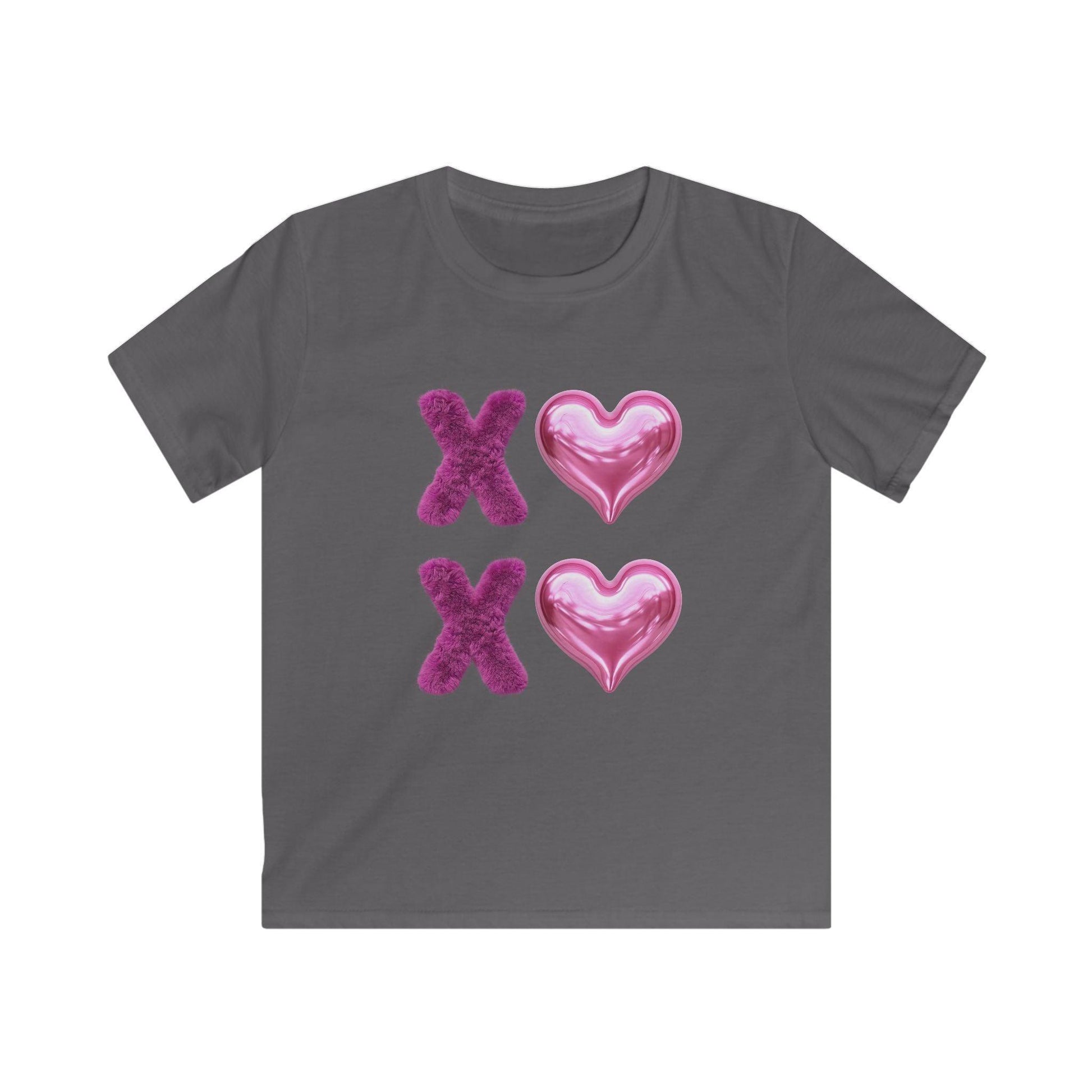 💖 XOXO Hugs & Kisses! 💜 Kids Softstyle Tee ✨ Spread the love with hugs and kisses! - Whippie's